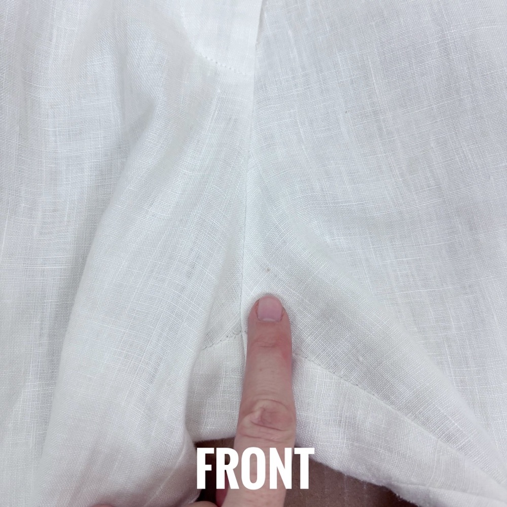 AEXAE Linen Trousers in White Size M - Picture 4 of 16